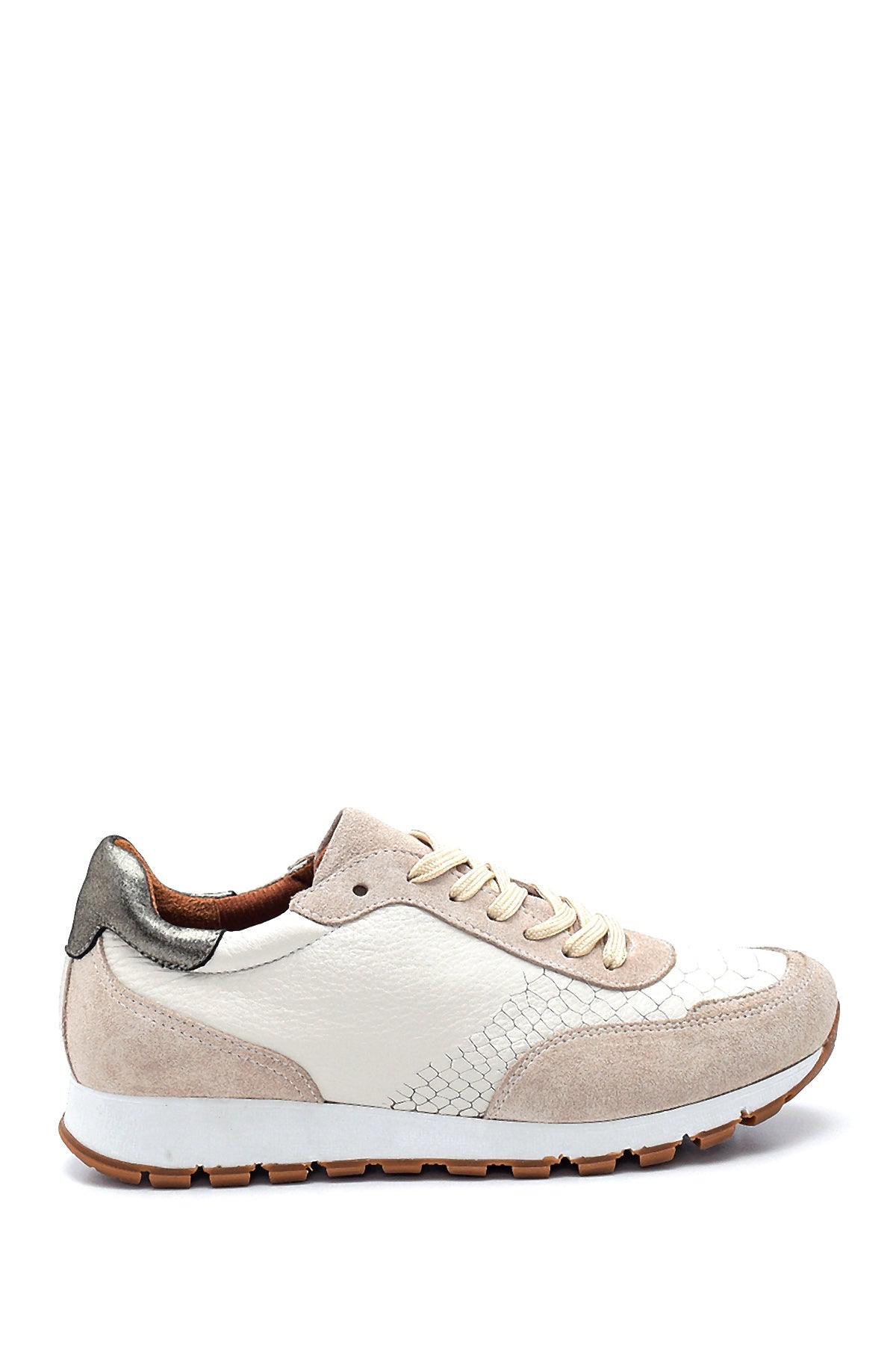 Women's Leather Patterned Sneaker 21WFD371314 | Derimod