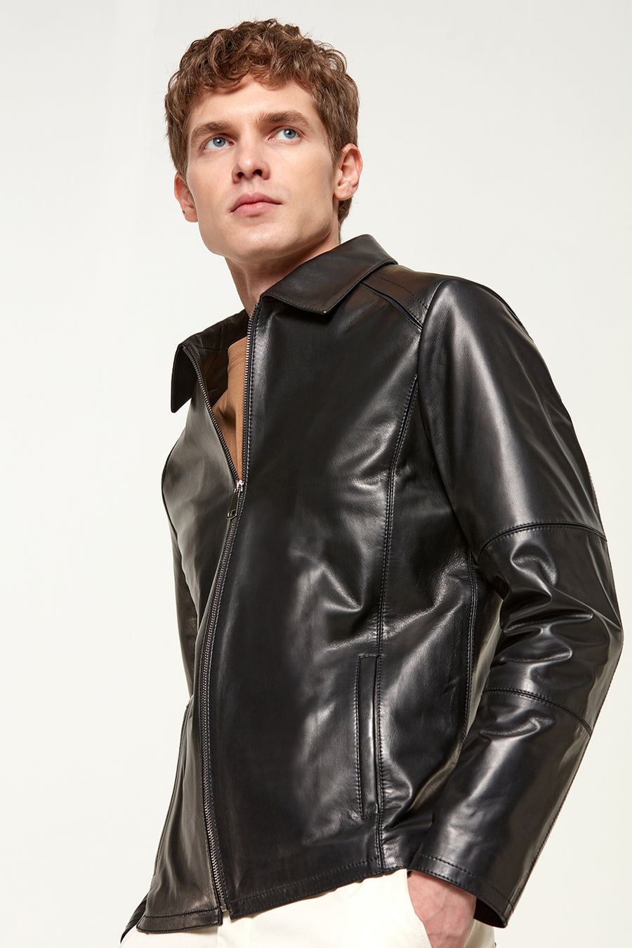 Salah Men's Leather Jacket
