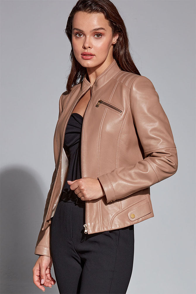 Donna Women's Leather Jacket 21WGE59061M | Derimod