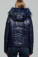 Wendy Kapüşonlu Deri Mont | Derimod