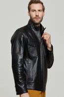 Chris Men's Leather Jacket | Derimod