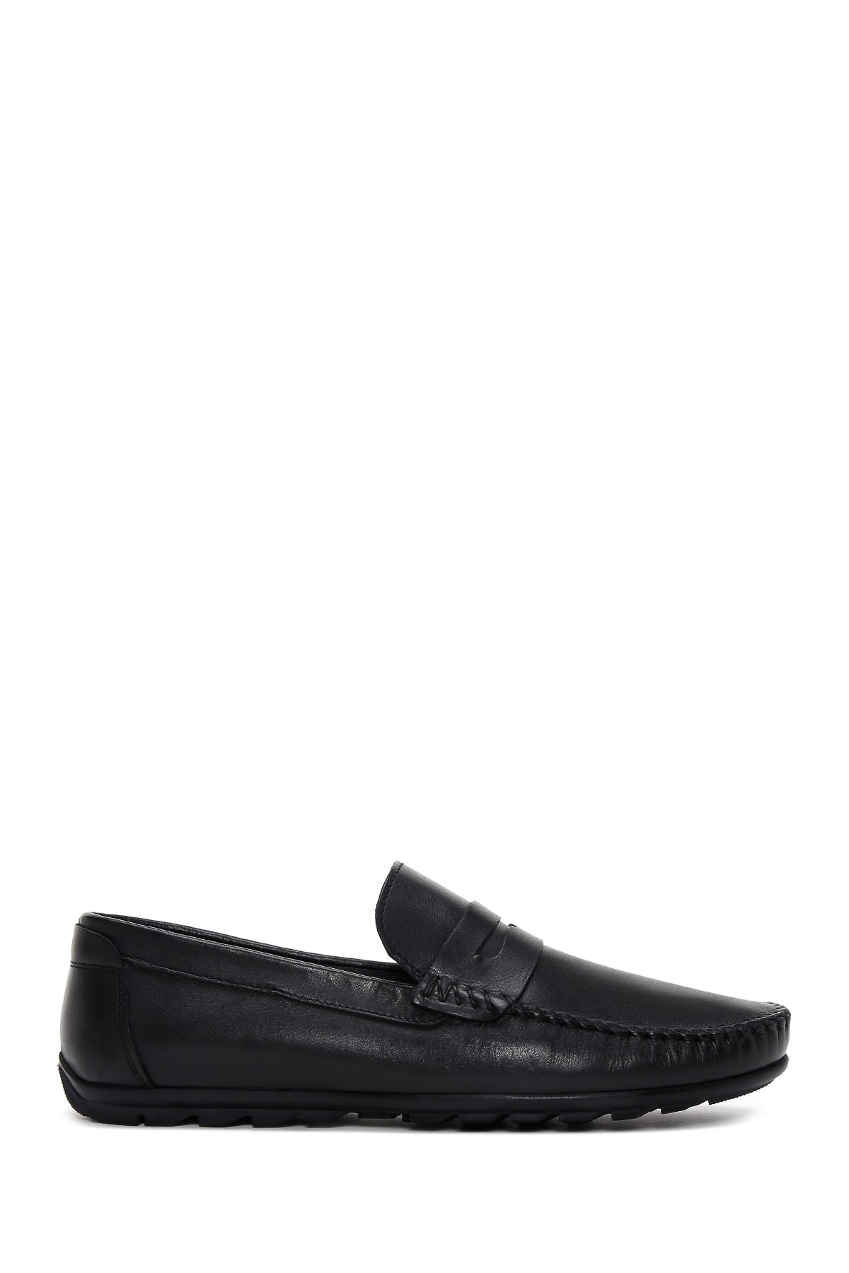 Erkek Siyah Deri Klasik Loafer 23SFD657518 | Derimod