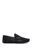 Men's Black Leather Classic Loafer | Derimod