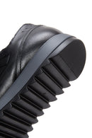 Men's Black Leather Sneaker | Derimod