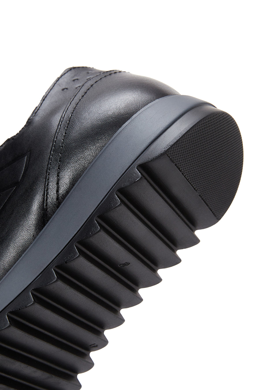 Men's Black Leather Sneaker