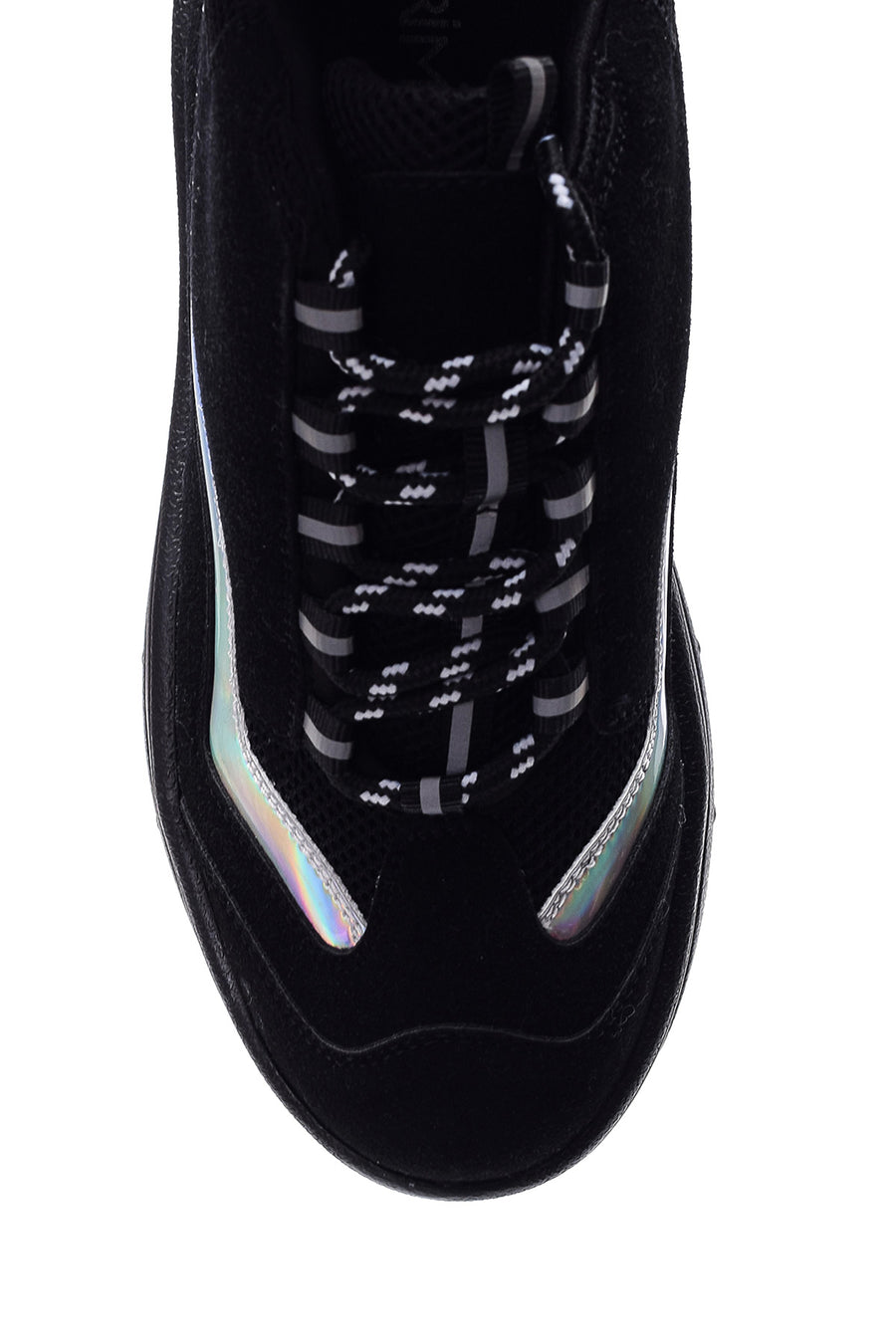 Kadın Gümüş Detaylı Süet Sneaker