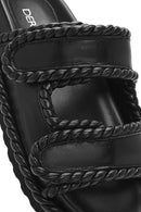 Kadın Siyah Bantlı Terlik | Derimod