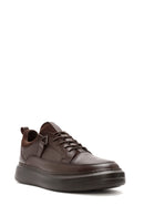 Men's Brown Lace-Up Leather Sneaker | Derimod