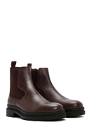 Men's Brown Leather Chelsea Boots | Derimod