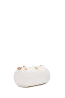 Women's White Long Strap Quilted Crossbody Bag | Derimod