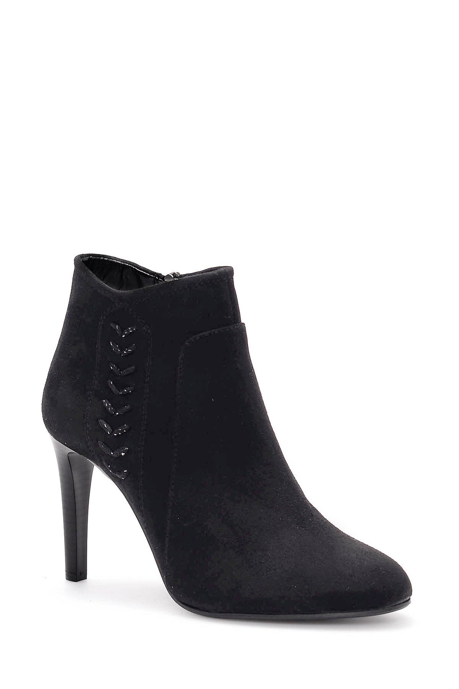 Women's Suede Heeled Boots