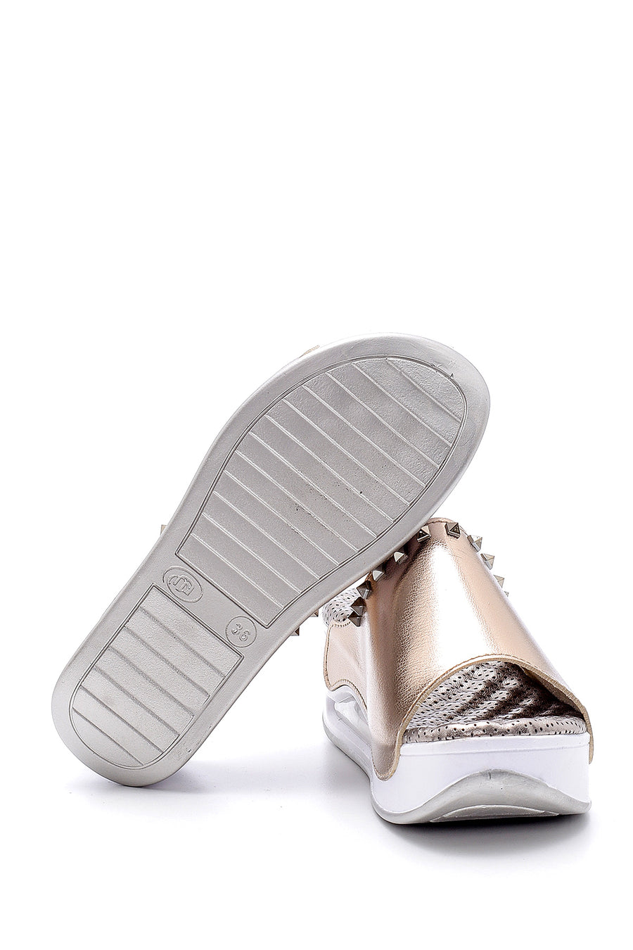 Women's Metallic High-Sole Slippers