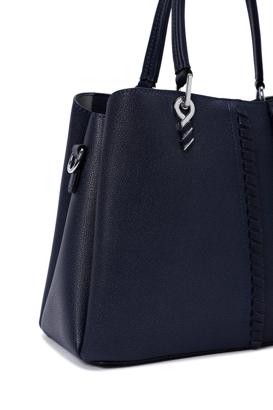 Women's Navy Blue Long Strap Classic Handbag