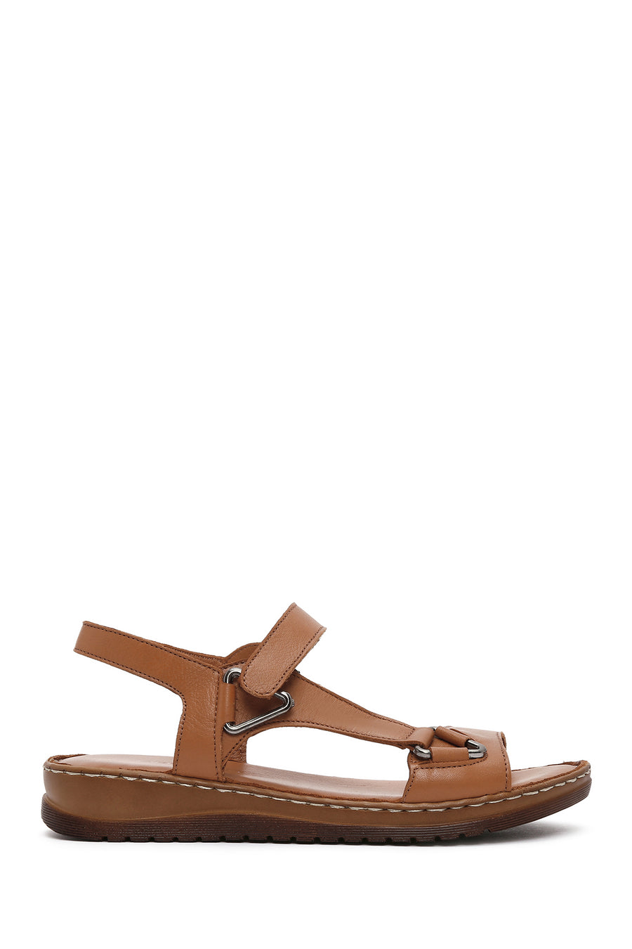 Kadın Taba Deri Konfor Sandalet 26SFD340418 | Derimod