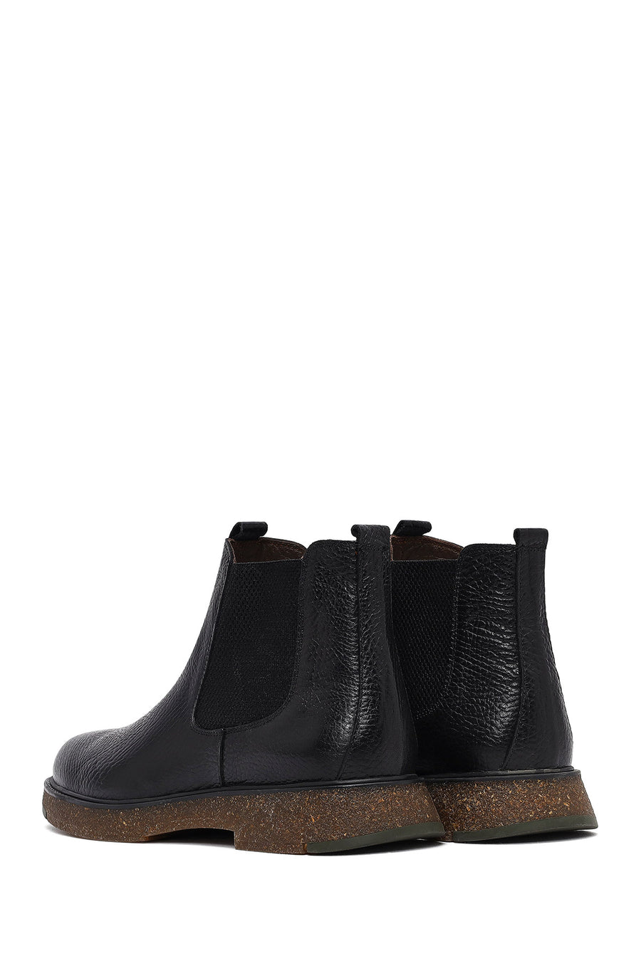 Male Black Leather Chelsea Boots