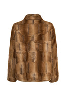 Altabadia Kadın Camel Oversize Teddy Mont | Derimod