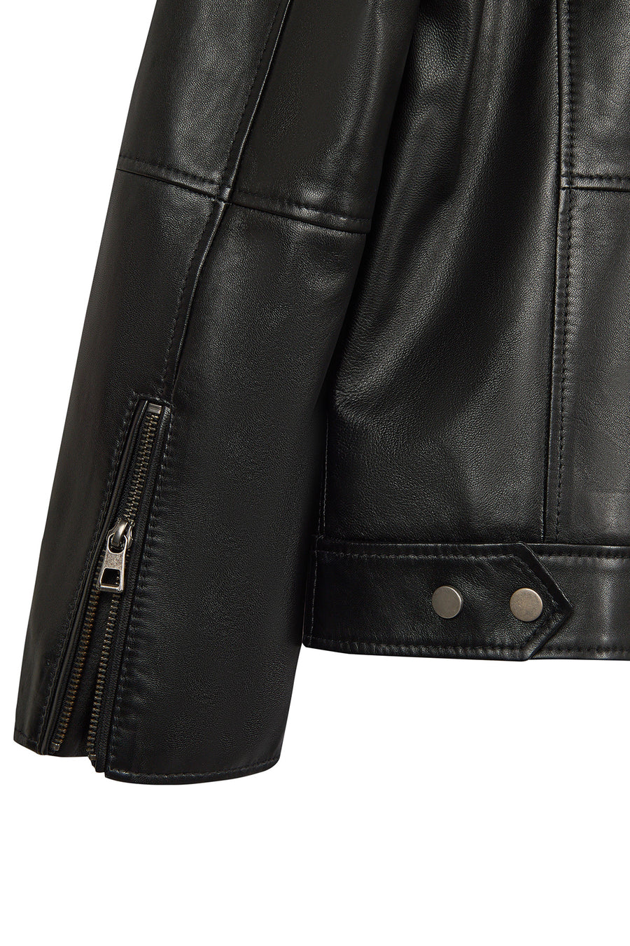 Edward Male Black Leather Jacket
