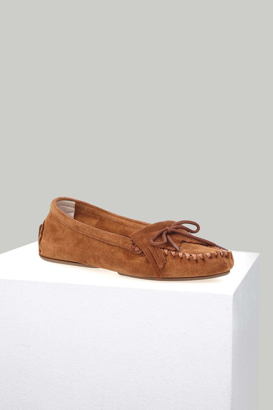 Süet Taba Kadın Deri Loafer