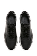 Men's Black Leather Sneaker | Derimod