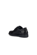 Geox Erkek Siyah Spherica Ec11 Wide Bağcıklı Deri Casual Ayakkabı | Derimod
