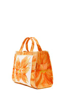 Woman Yellow Long Strap Printed Shoulder Bag | Derimod