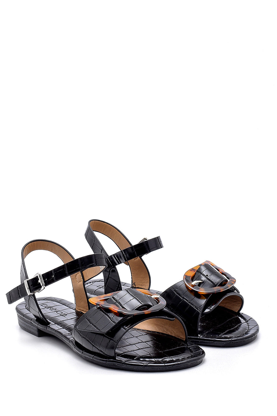 Women's Crocodile Patterned Sandals