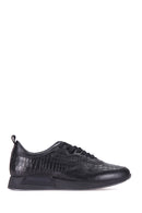 Crocodile Patterned Men's Leather Sneaker | Derimod