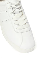 Kadın Beyaz Bağcıklı Deri Sneaker | Derimod