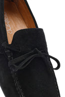 Men's Black Suede Leather Loafer | Derimod