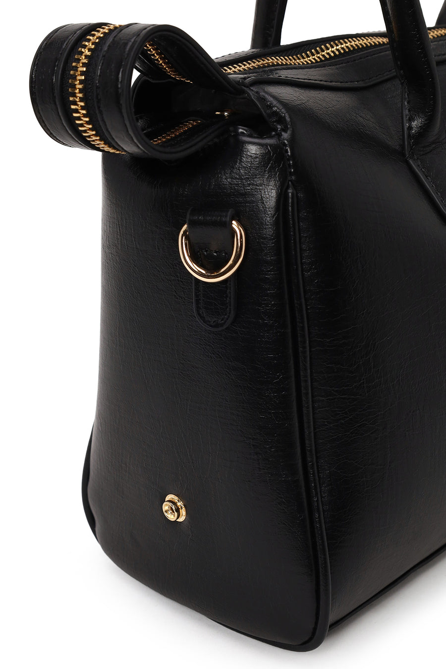 Woman Black Long-Strap Shoulder Bag