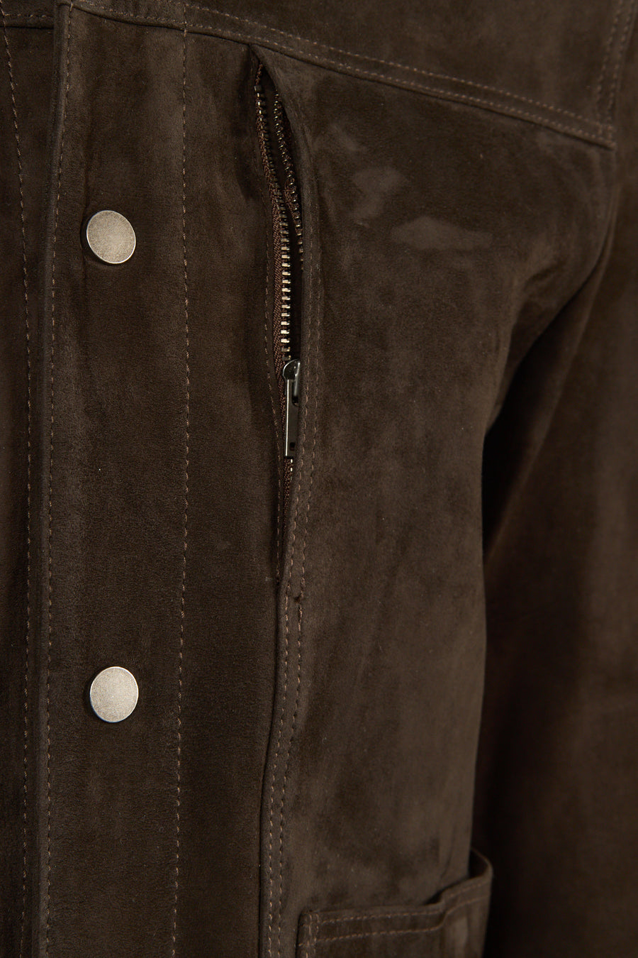 Shoe Male Brown Suede Shirt Jacket