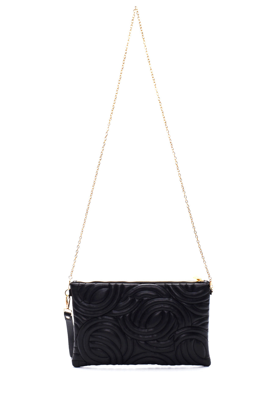 Women's Black Patterned Portfolio