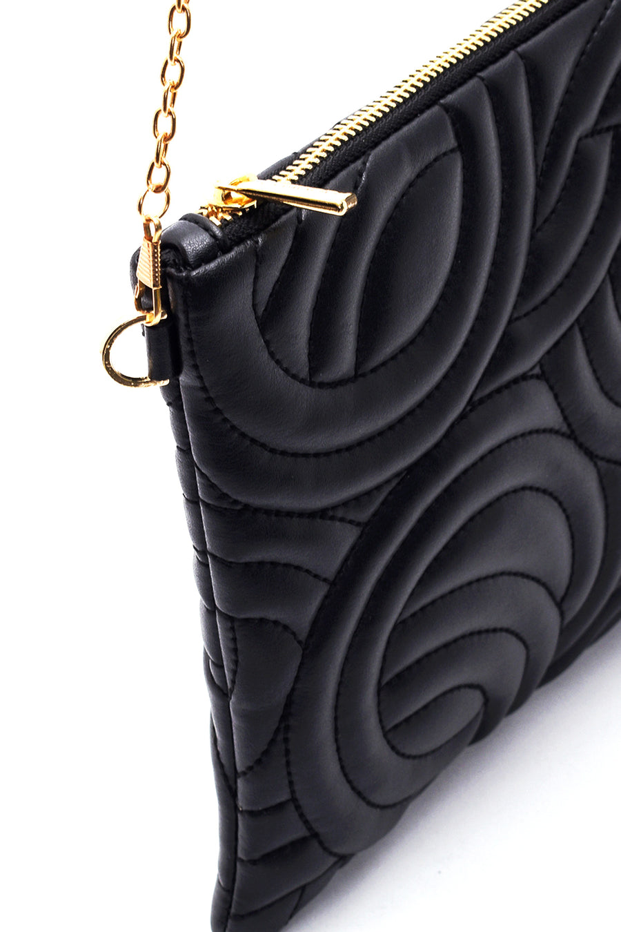 Women's Black Patterned Portfolio