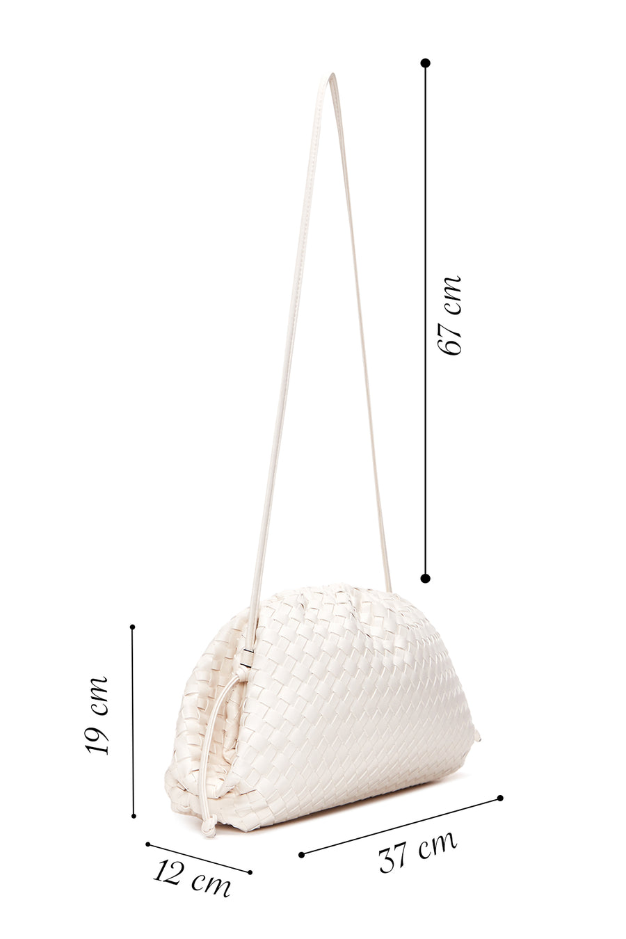 Women's Beige Knitted Shoulder Bag