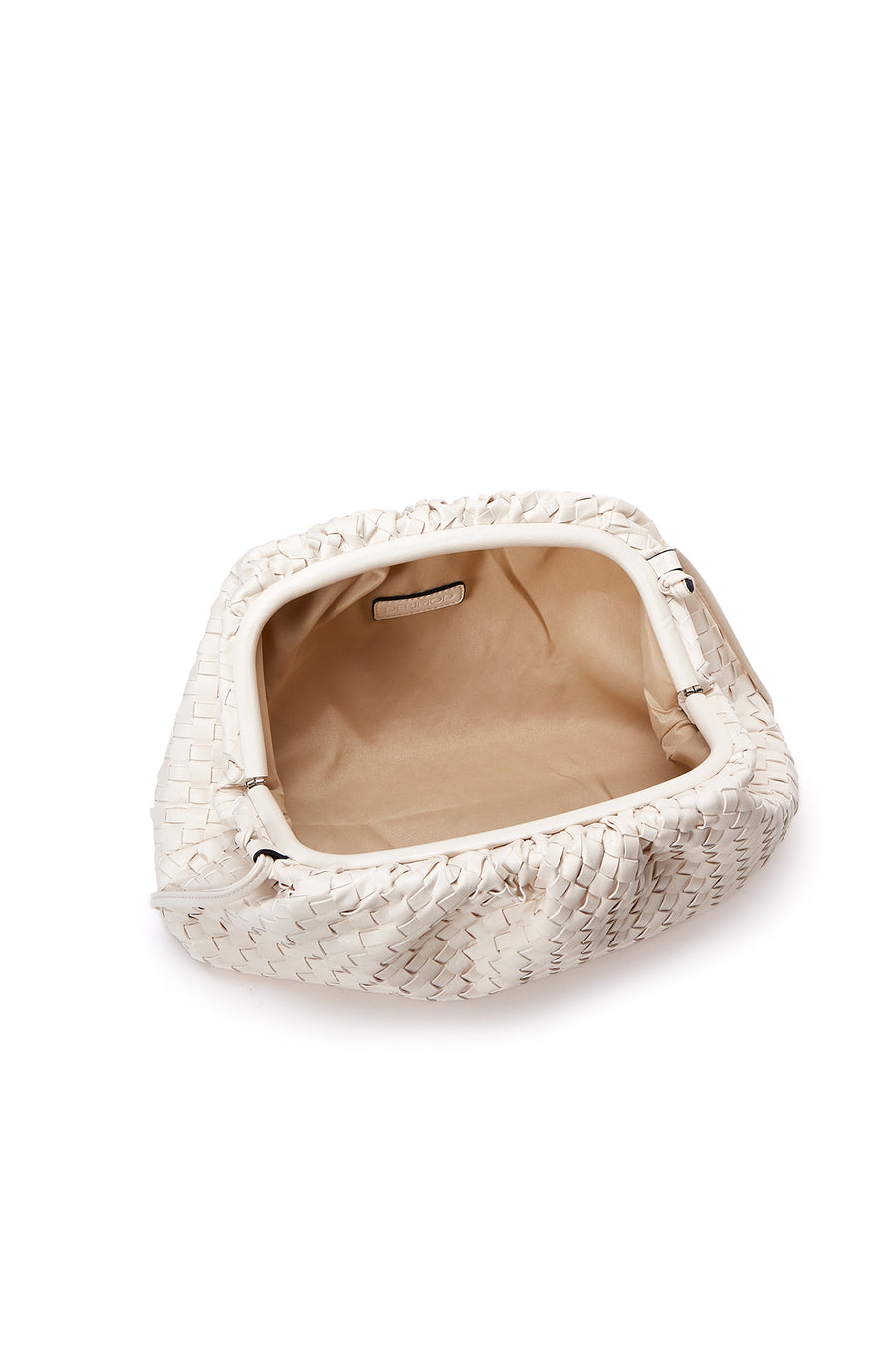 Women's Beige Knitted Shoulder Bag