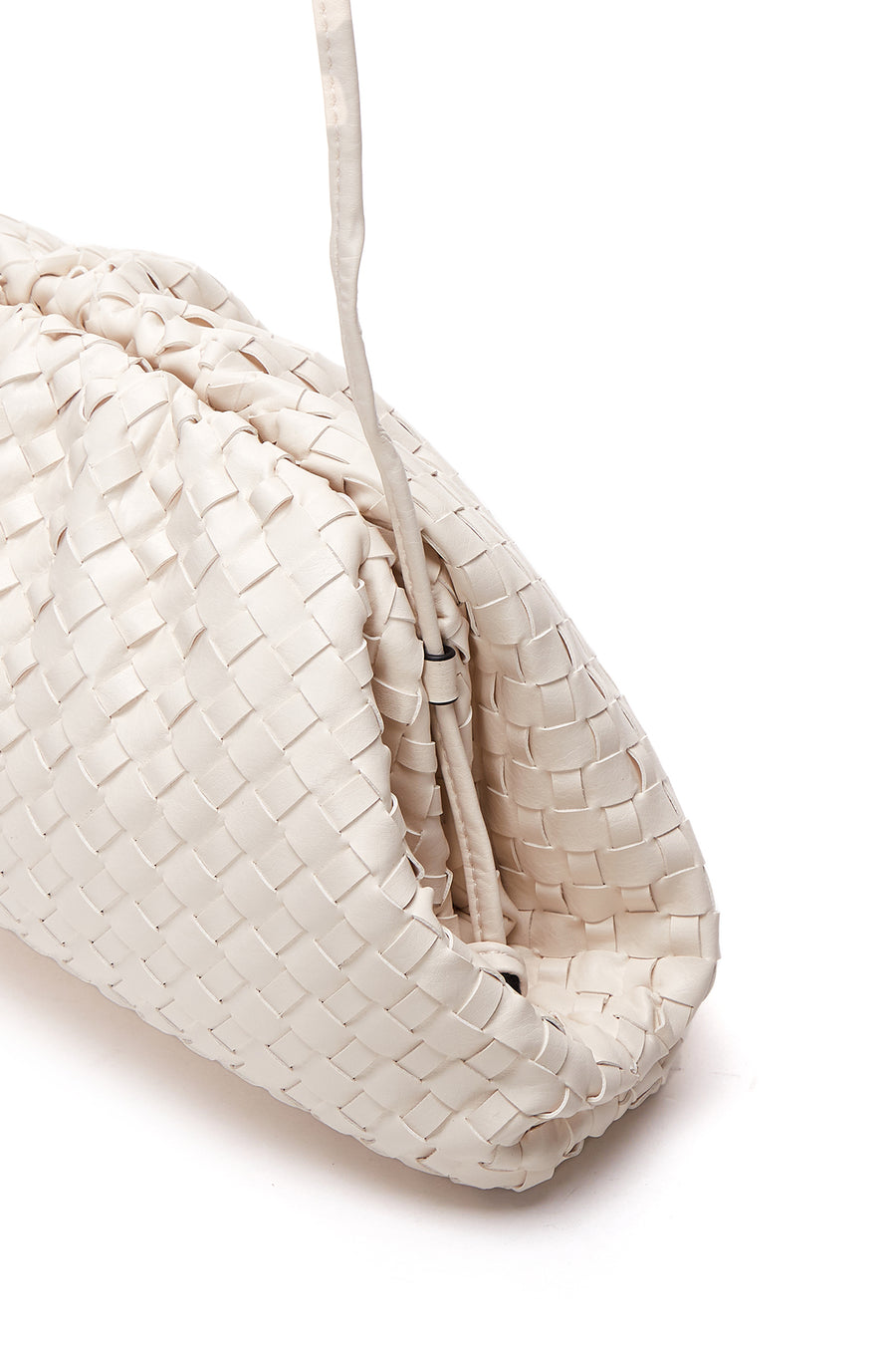 Women's Beige Knitted Shoulder Bag
