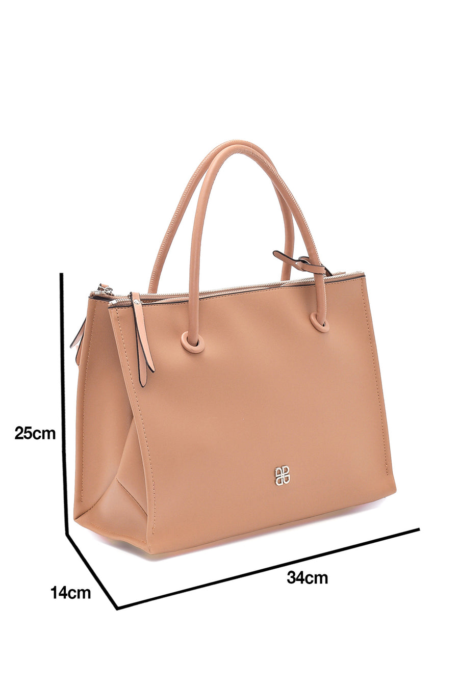 Women's Brown Faux Leather Shoulder Bag