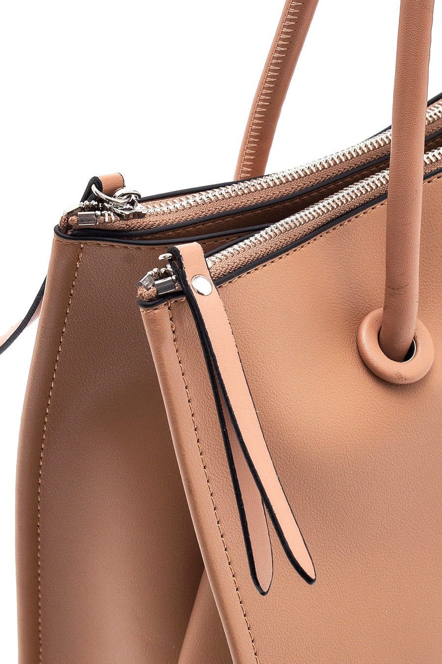 Women's Brown Faux Leather Shoulder Bag