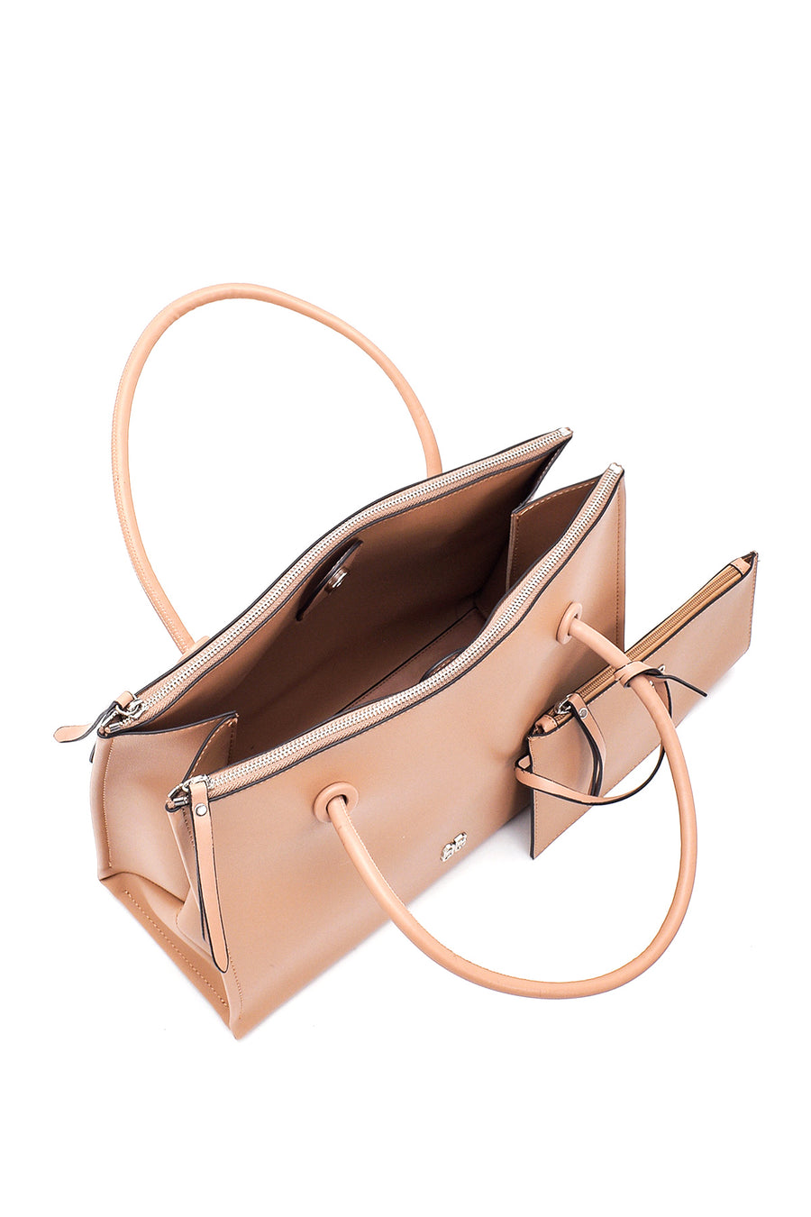 Women's Brown Faux Leather Shoulder Bag