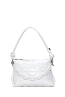 Women's White Quilted Shoulder Bag | Derimod