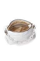 Women's White Quilted Shoulder Bag | Derimod