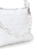 Women's White Quilted Shoulder Bag | Derimod