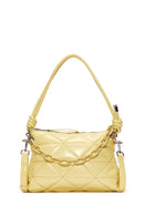 Women's Yellow Quilted Shoulder Bag | Derimod