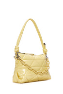 Women's Yellow Quilted Shoulder Bag | Derimod