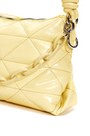 Women's Yellow Quilted Shoulder Bag | Derimod