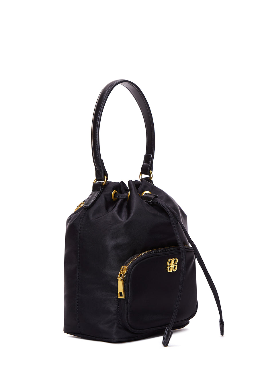 Kadın Siyah Büzgülü El Çantası