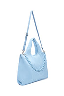 Kadın Mavi Dokulu Omuz Çantası | Derimod