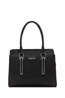 Women's Black Faux Leather Handbag | Derimod