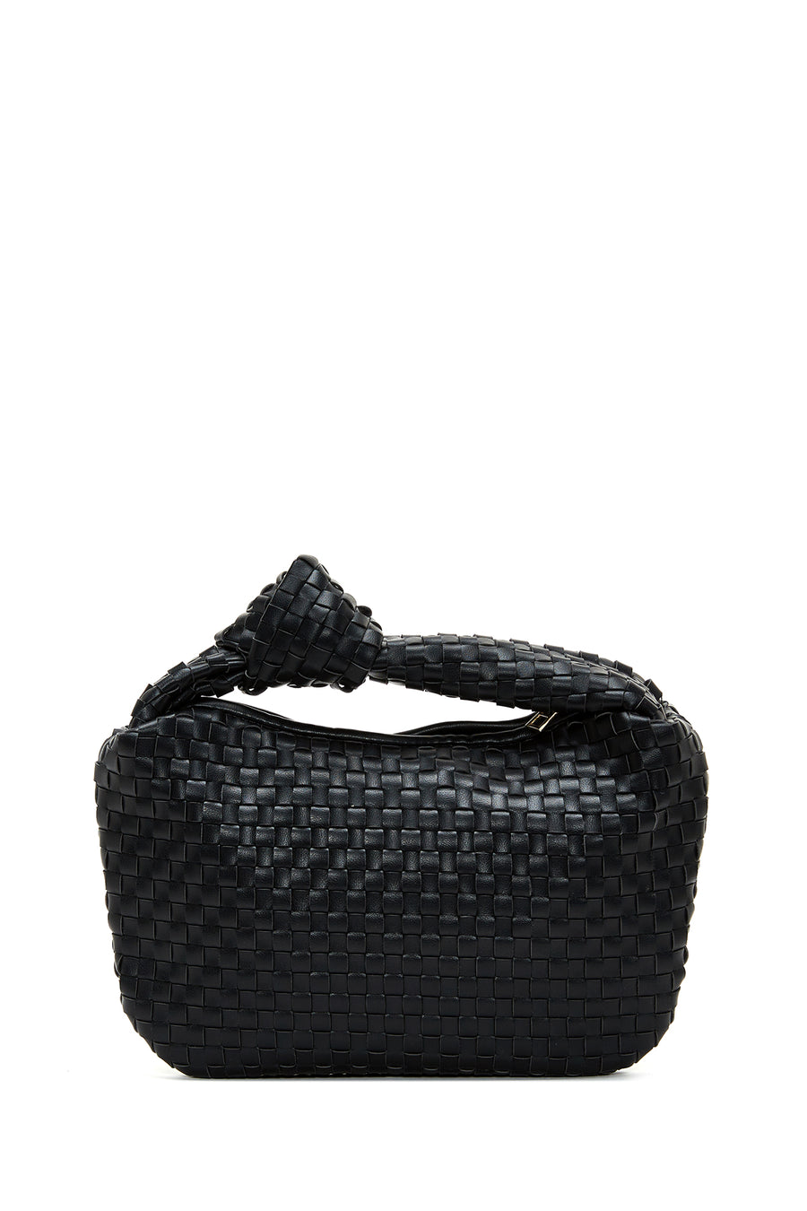 Women's Black Braided Handbag