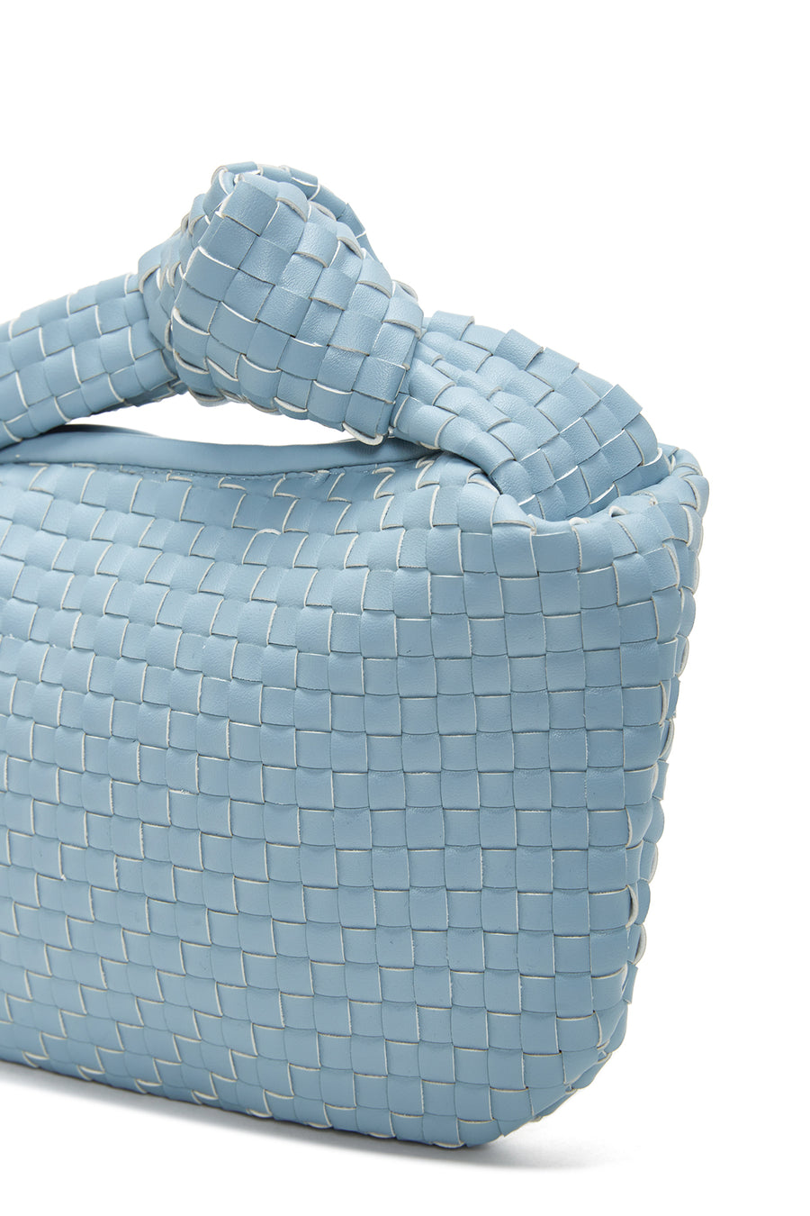 Women's Blue Braided Handbag
